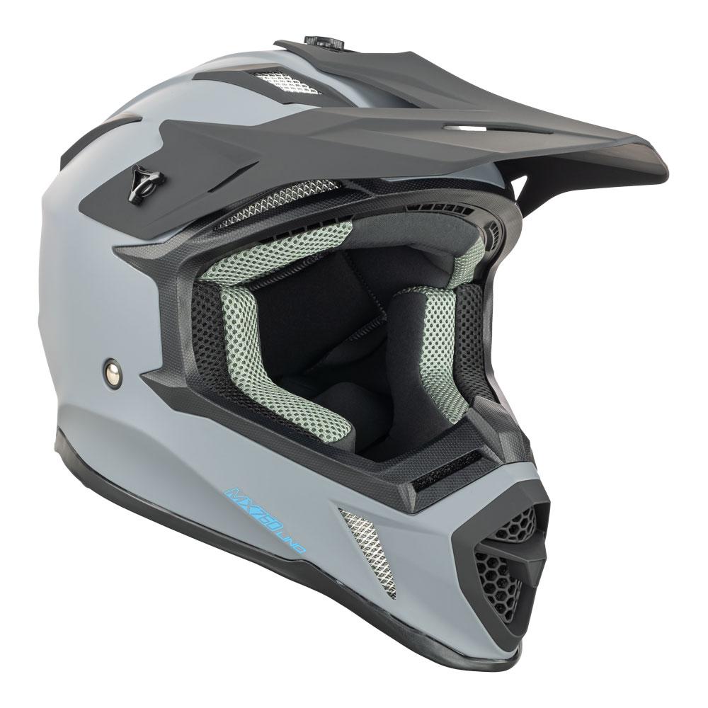 NITRO MX760 SATIN GUNMETAL/BLUE LOGO