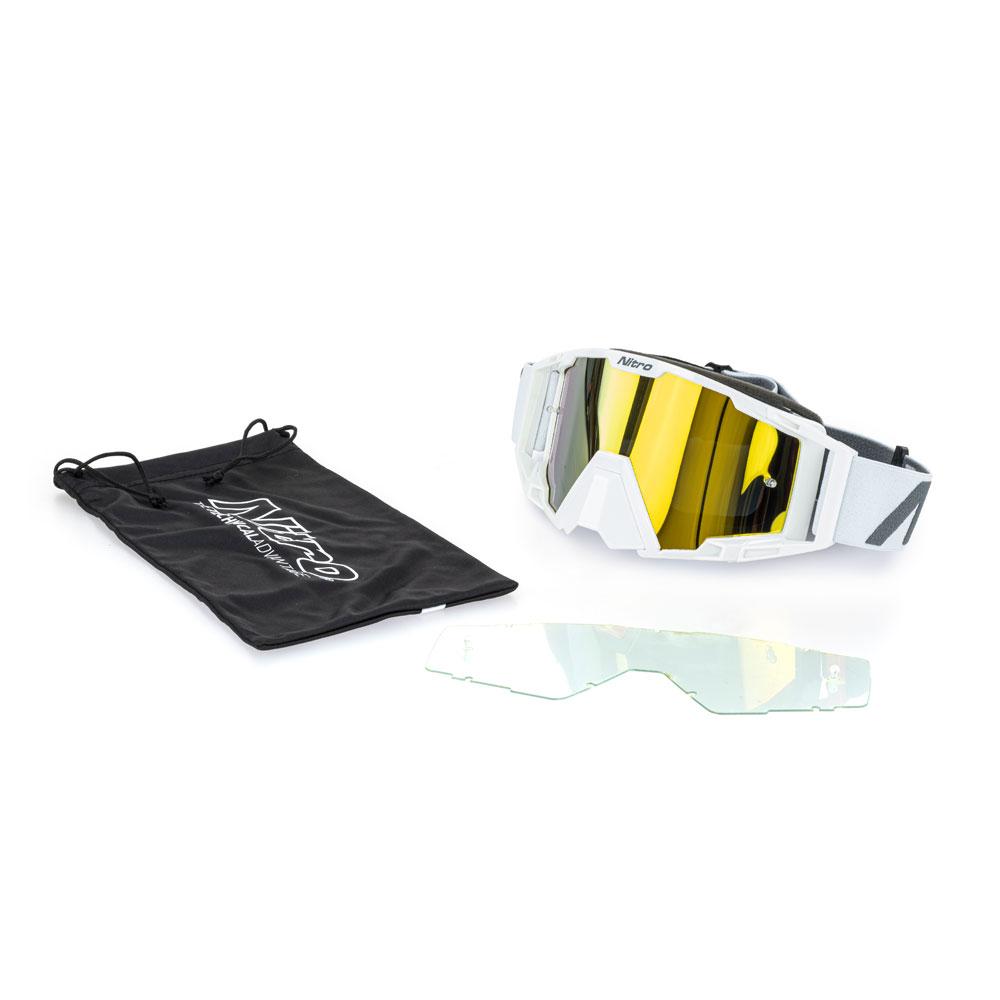 NITRO NV-100 MX GOGGLE WHITE
