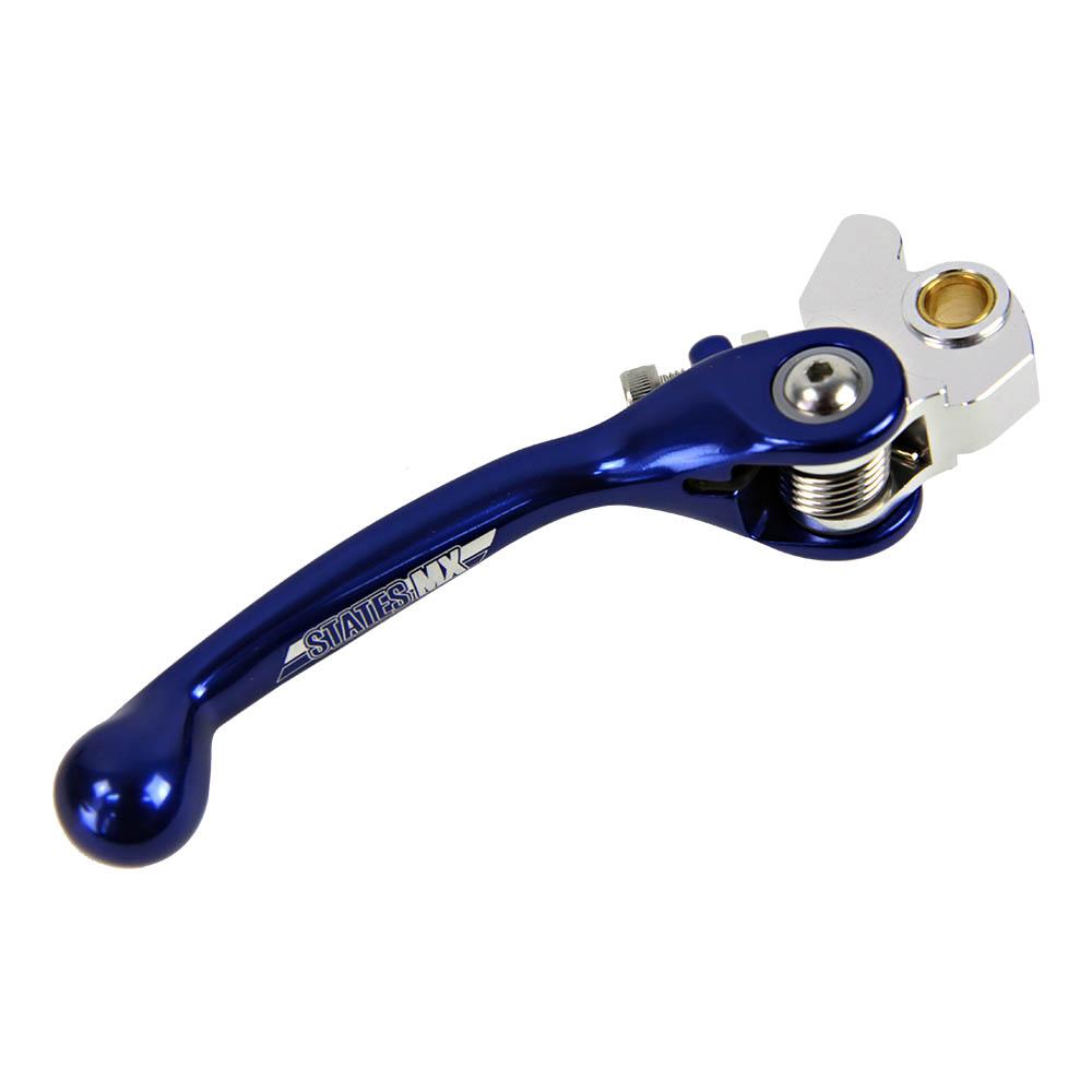 STATES MX FRONT BRAKE LEVER - STD FLEX - YAMAHA/KAWASAKI/SUZUKI - BLUE