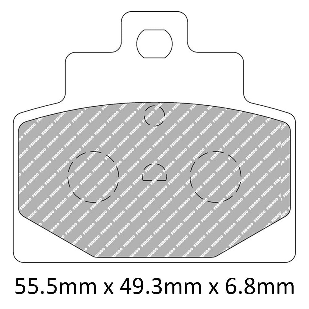 FERODO Brake Disc Pad Set - FDB2277 AG Argento Compound - Non Sinter for Road