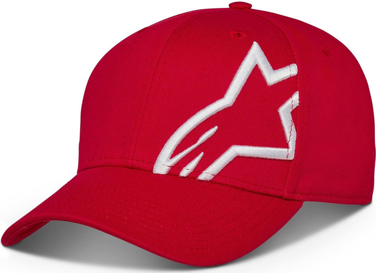 ALPINESTARS CORP SNAP 2 HAT RED/ WHITE