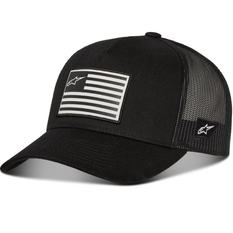 ALPINESTARS FLAG SNAPBACK HAT BLACK/BLACK