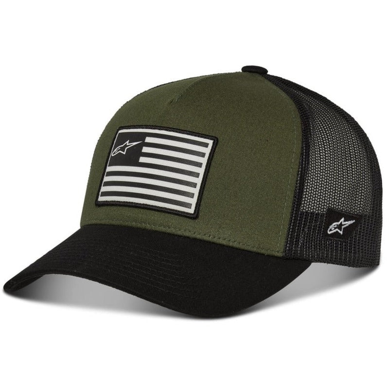 ALPINESTARS FLAG SNAPBACK HAT MILITARY/ BLACK