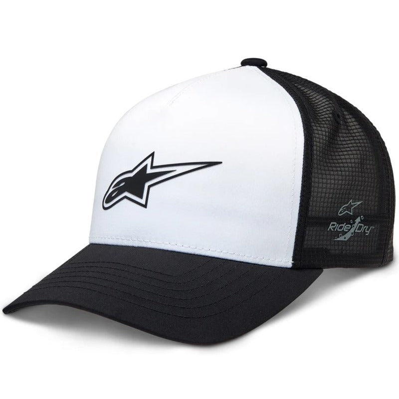 ALPINESTARS ADVANTAGE TECH TRUCKER HAT BLACK/WHITE