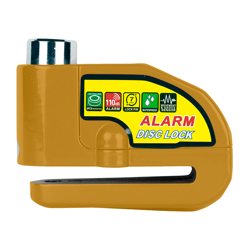 110dB alarm Disc lock Yellow