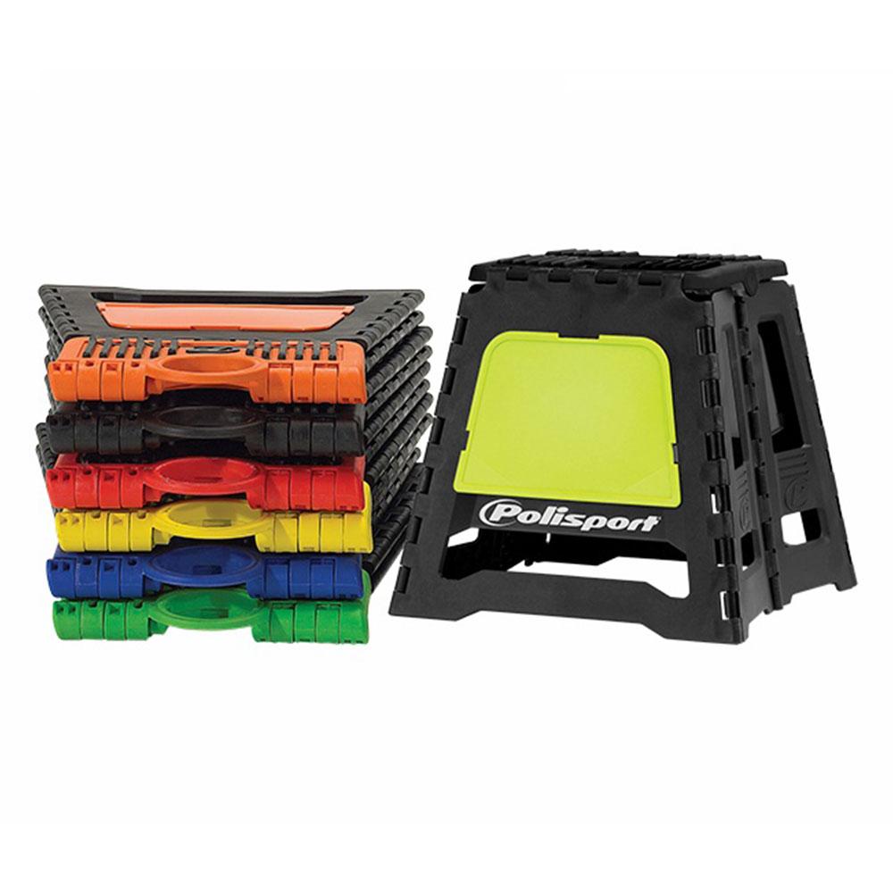 POLISPORT FOLDING BIKE STAND - FLUORO YELLOW