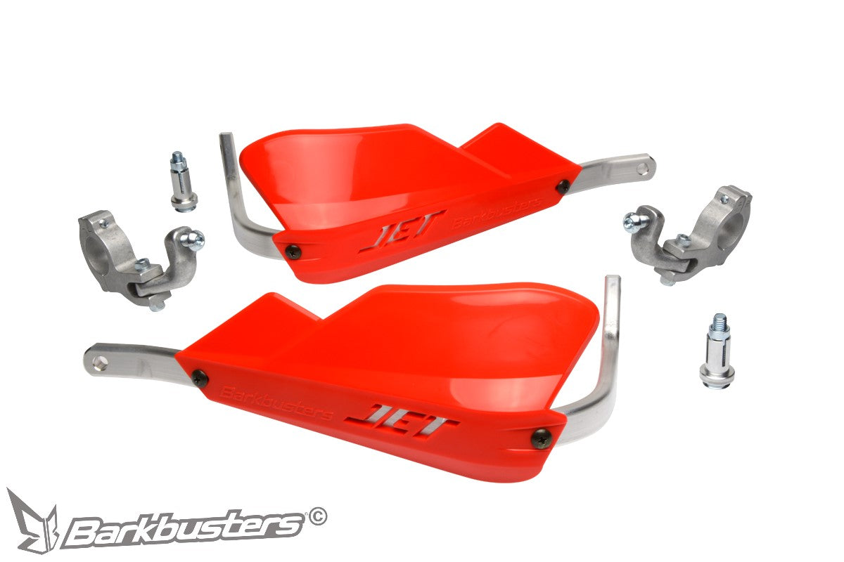 JET Handguard – Two Point Mount (Tapered)
TO FIT:
Tapered handlebar
NOTE: will not fit Renthal Twin Wall or Barkbusters VSBar