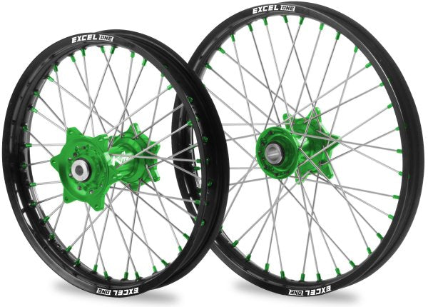 KITE EXCEL ONE SPORT WHEEL SET KXF 250 21-23 KXF 450 19-23 GREEN