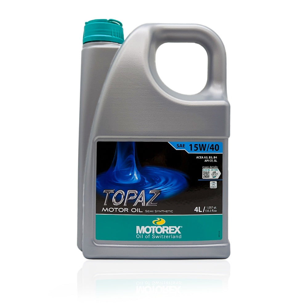 Motorex Topaz Semi-Sythetic SAE 15W40 - 4 Litre