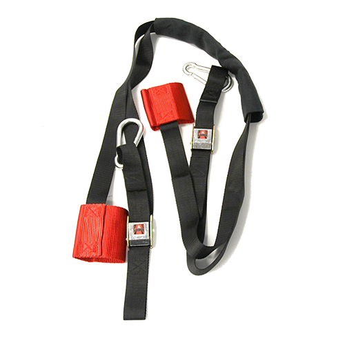 HEAVY DUTY TIEDOWN WITH BUILT-IN HARNESS