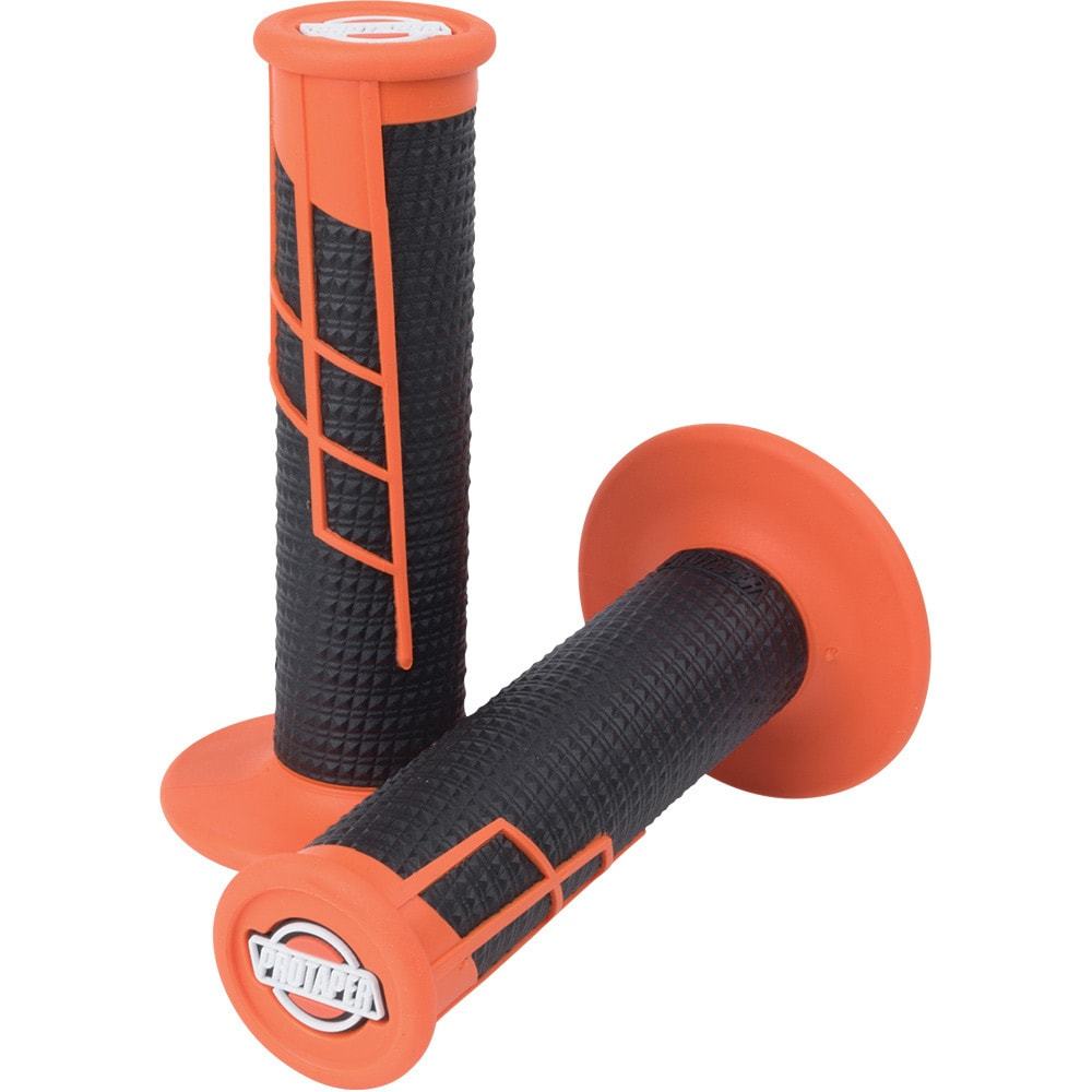 Protaper Clamp-On 1/2 Waffle Grip Orange/ Black