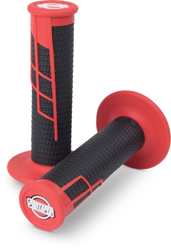 Protaper Clamp-On 1/2 Waffle Grip Red/ Black