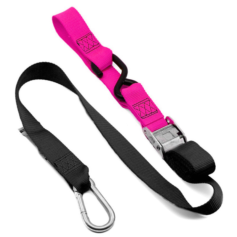Kustom Mx Tie Down 38mm Snap Hook - Black/Pink Loop