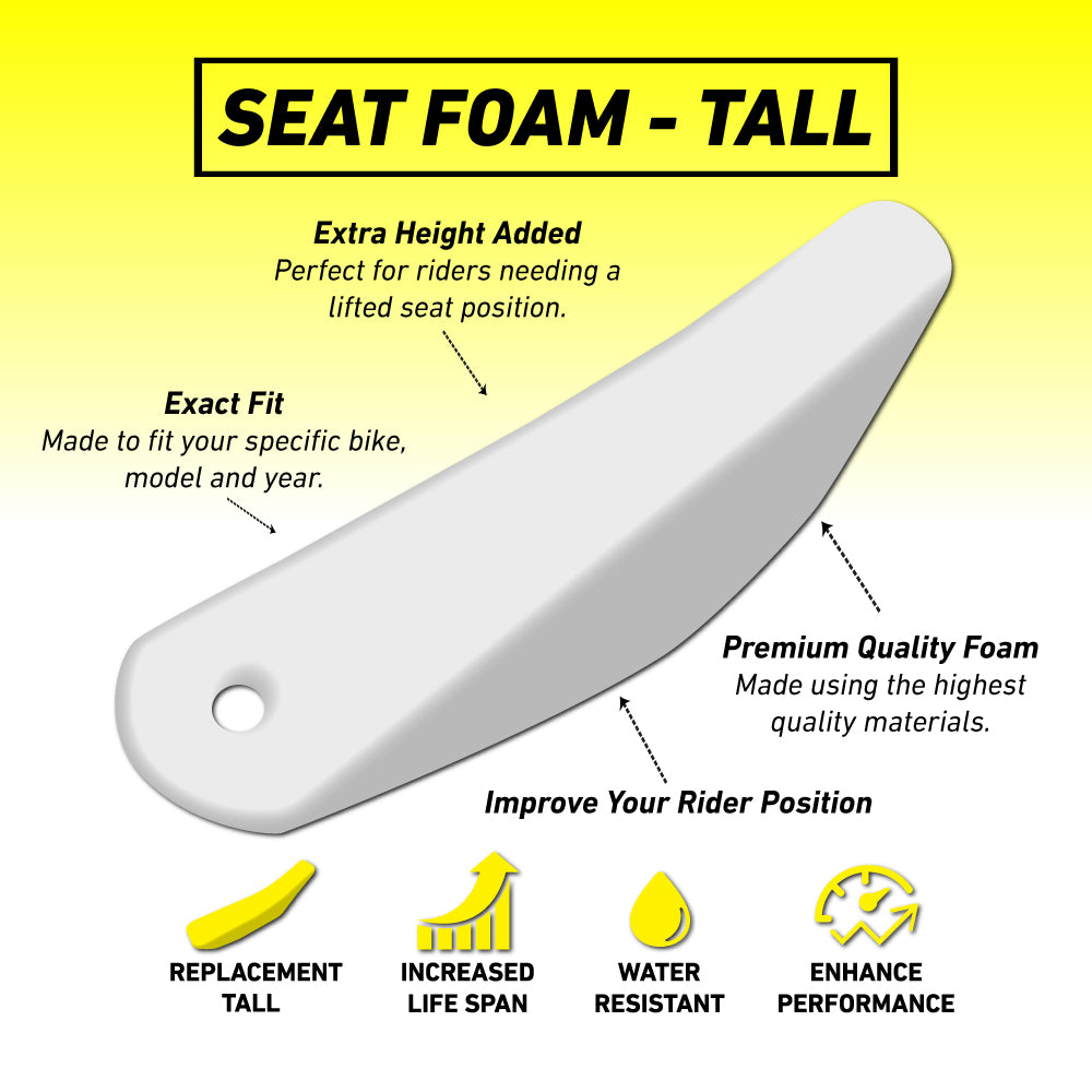 Yamaha YZ125 22-23 /YZ250 22-23 TALL Seat Foam