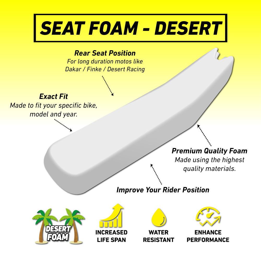 KTM 125SX/250SX/300SX/250SXF/350SXF/450SXF 2023 DESERT Seat Foam
