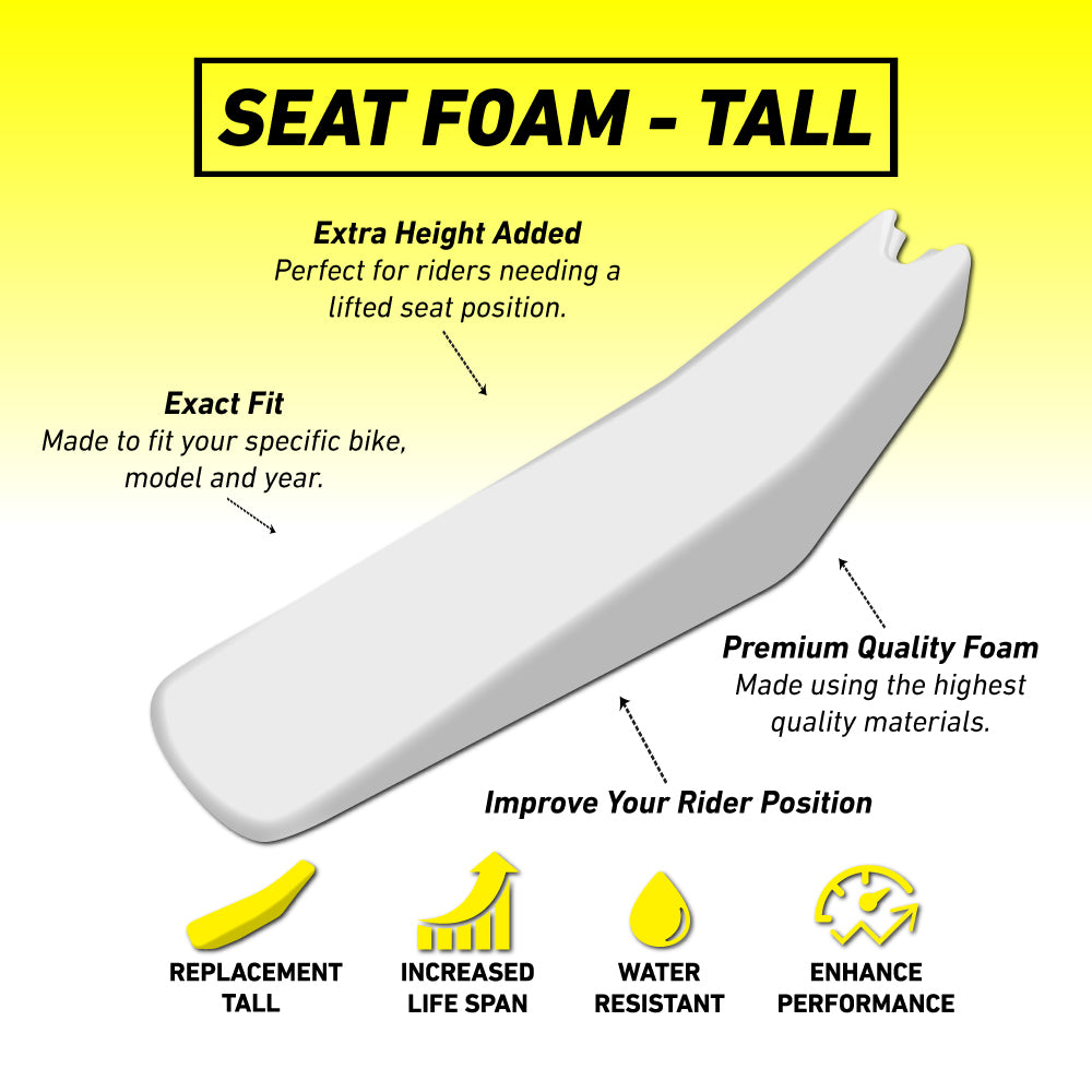 KTM 125SX/250SX/300SX/250SXF/350SXF/450SXF 2023 TALL Seat Foam