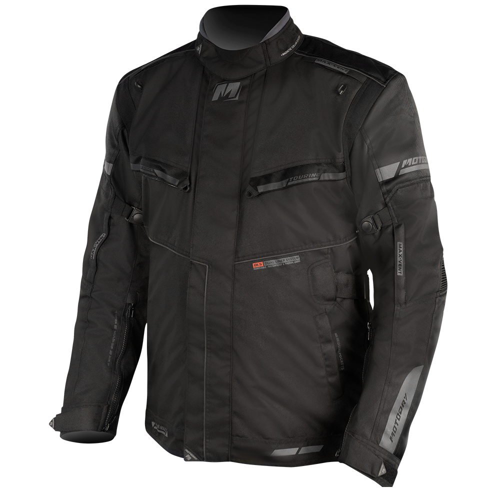 TOURMAX 2 JACKET BLACK/ANTH MEN'S ROAD JACKET ProRider Powersports