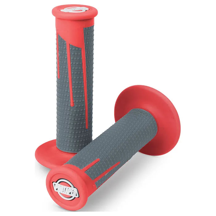 Protaper Clamp-On Full Diamond Grip Red/ Dark Grey