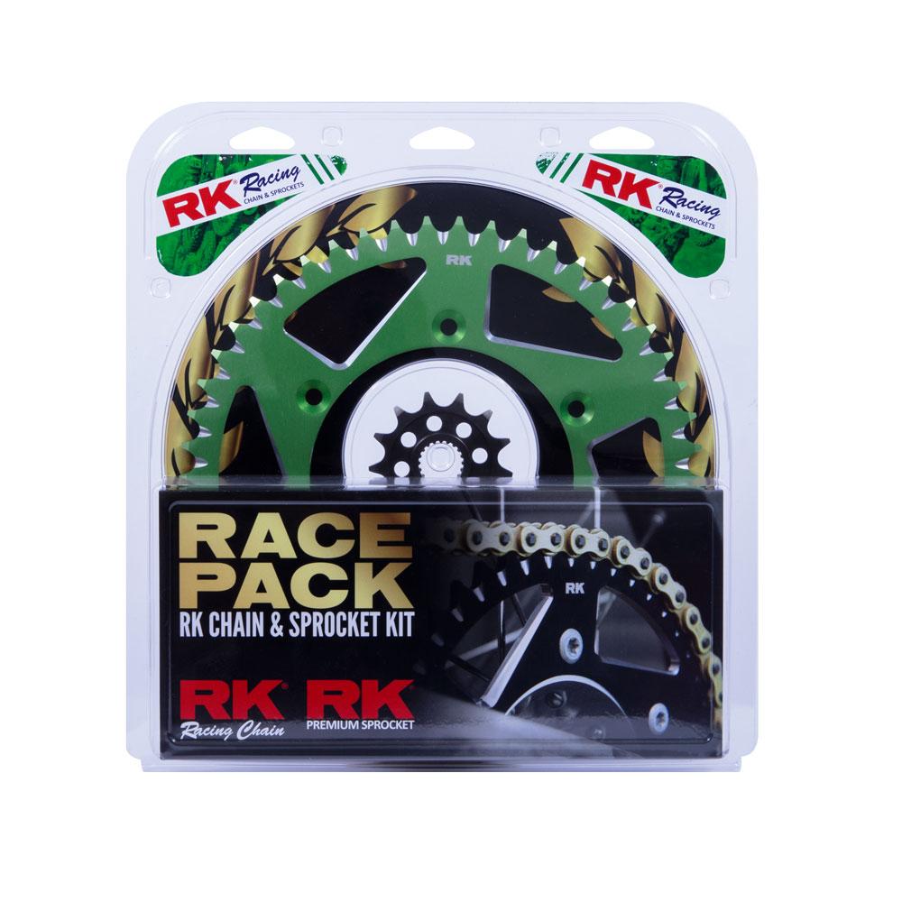 PRO PACK - RK CHAIN & SPROCKET KIT GOLD+GREEN 13/50 KX250F 06-23