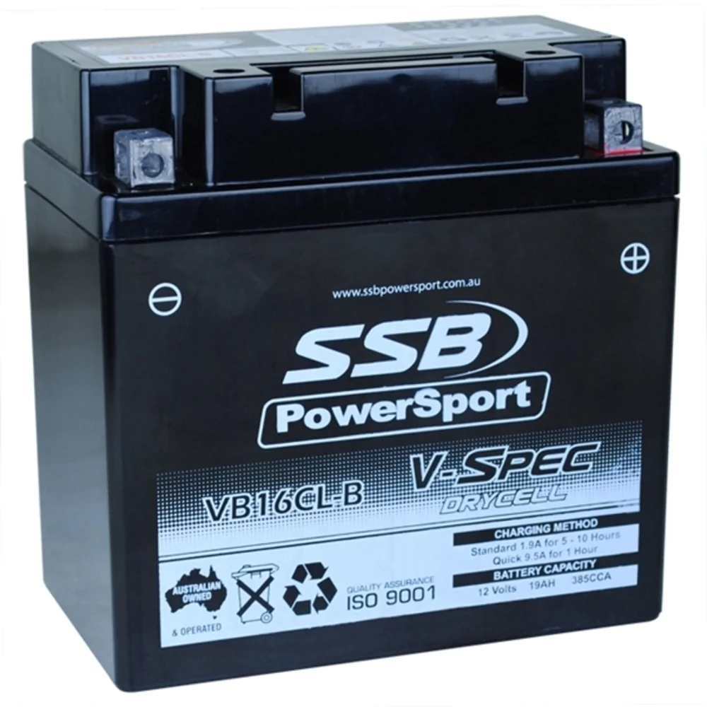 12V SSB V-Spec High Perform. AGM Battery (4) (CB16CL-B, GB16CL-B, YT16CL-S) (6.8 Kg)