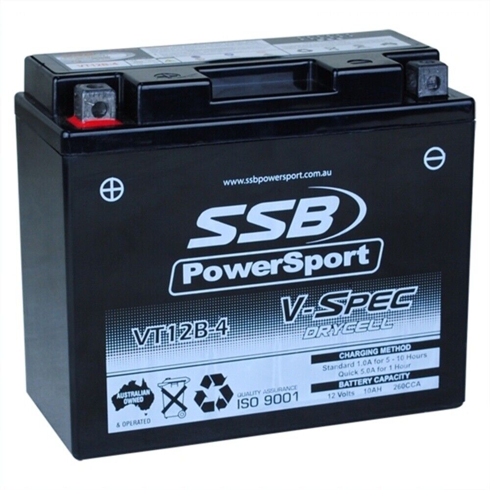 12V SSB V-Spec High Perform. AGM Battery (6) (GT12B-4, YT12B-4, YT12B-4-BS) (3.74 Kg)
