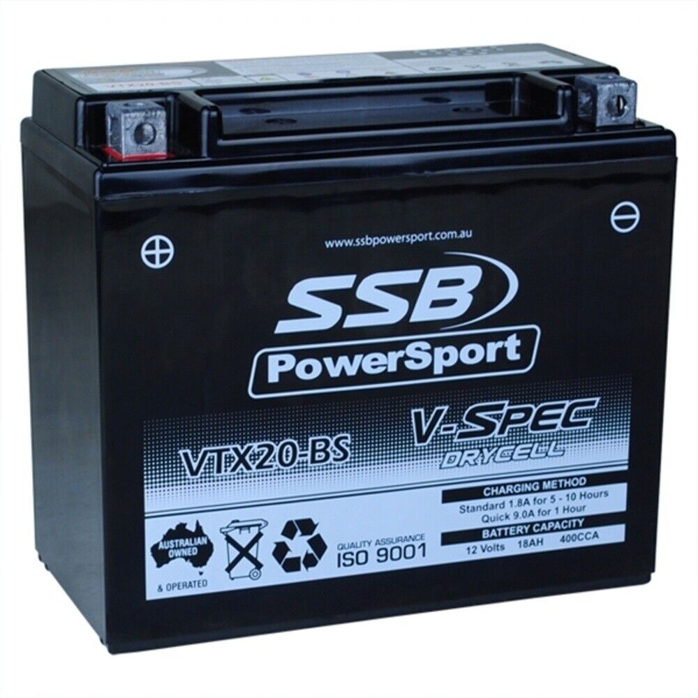 12V SSB V-Spec High Perform. AGM Battery (4) (YTX20-BS, YTX20H-BS ) (6 Kg)