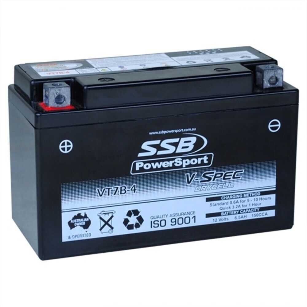 12V SSB V-Spec High Perform. AGM Battery (6) (YT7B-4, YT7B-4-BS) (2.52 Kg)
