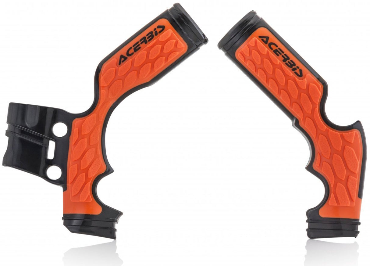 ACERBIS X-GRIP FRAME GUARDS KTM SX 65 14-23 BLACK-ORANGE