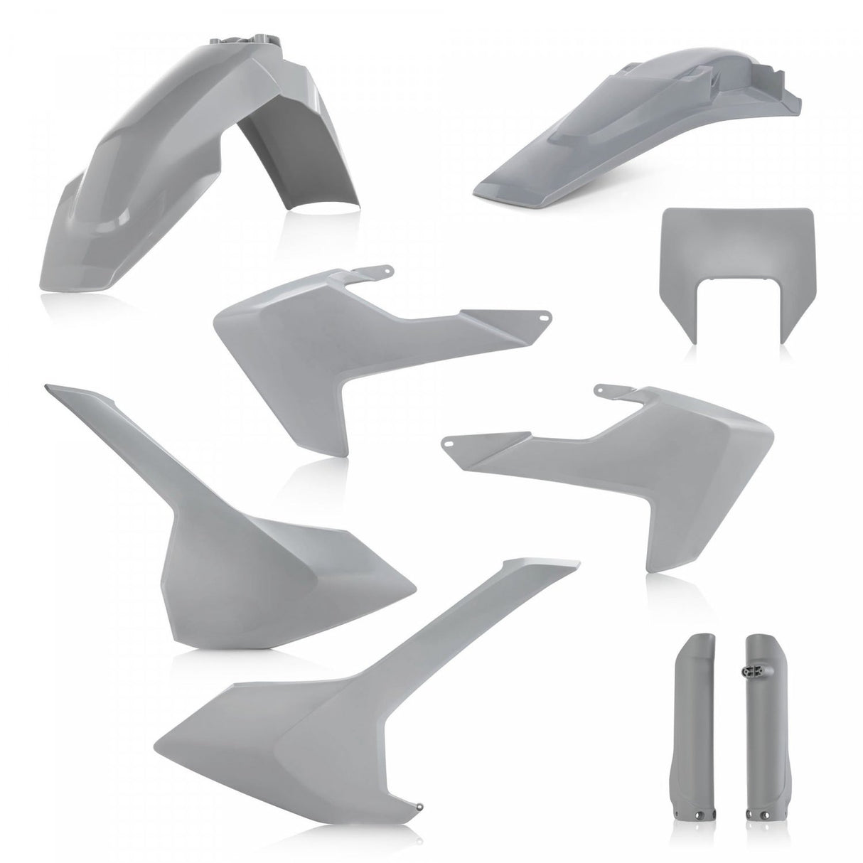ACERBIS PLASTIC KIT HUSQVARNA TE FE 17-19 GREY
