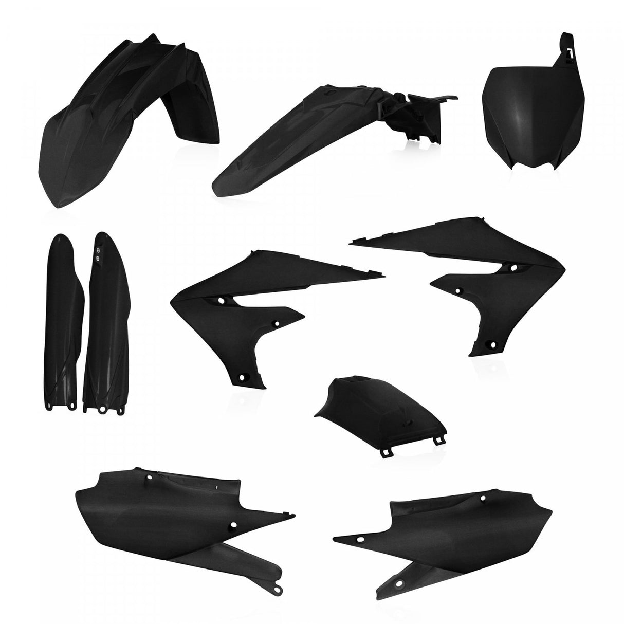 ACERBIS PLASTIC KIT YZF 250 19-23 450 18-22 METALLIC BLACK