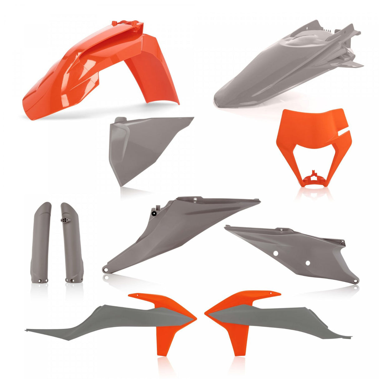 ACERBIS PLASTIC KIT KTM EXC EXCF 20-23 ORANGE GREY