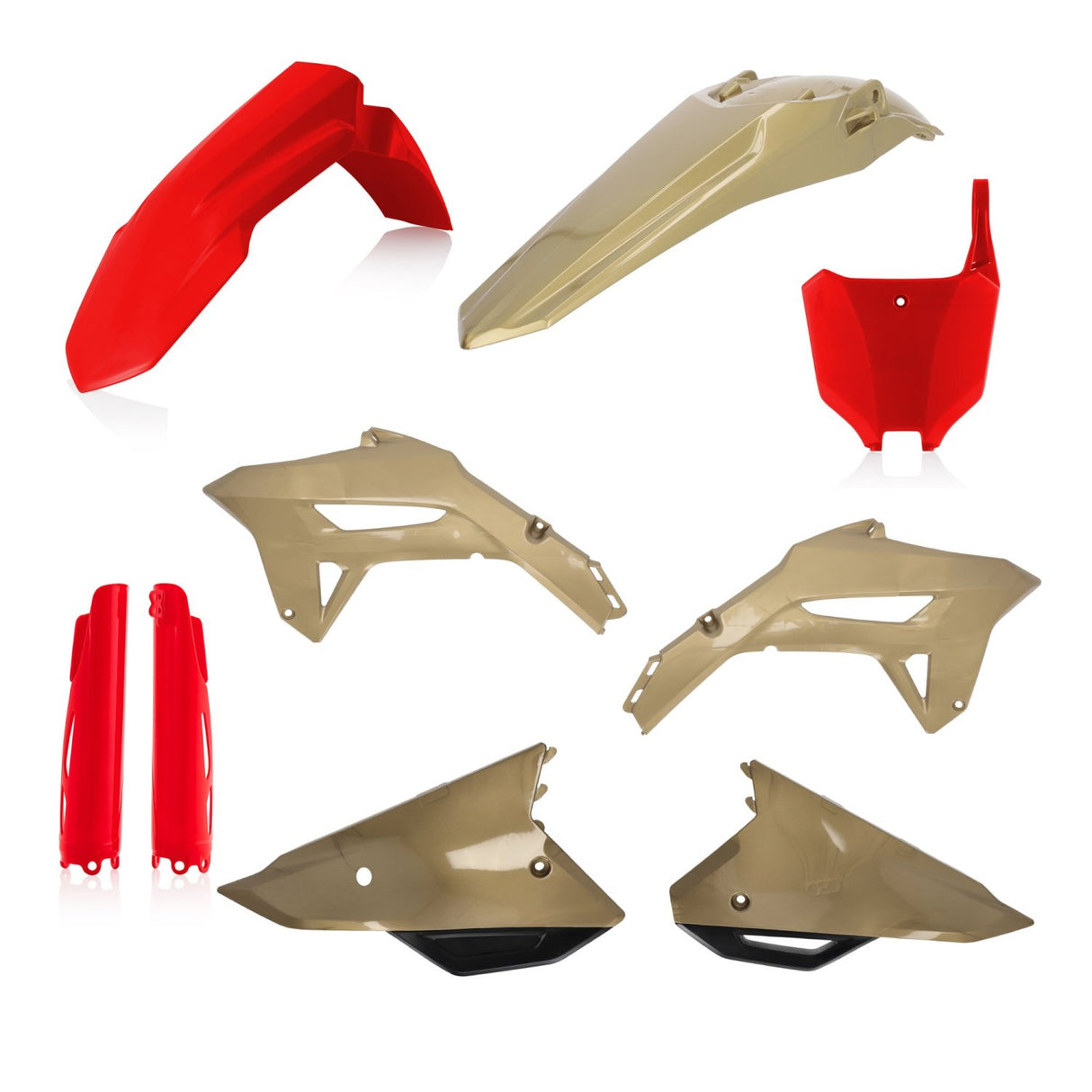 ACERBIS PLASTIC KIT HONDA CRF 250 22-23 450 21-23 RED/GOLD