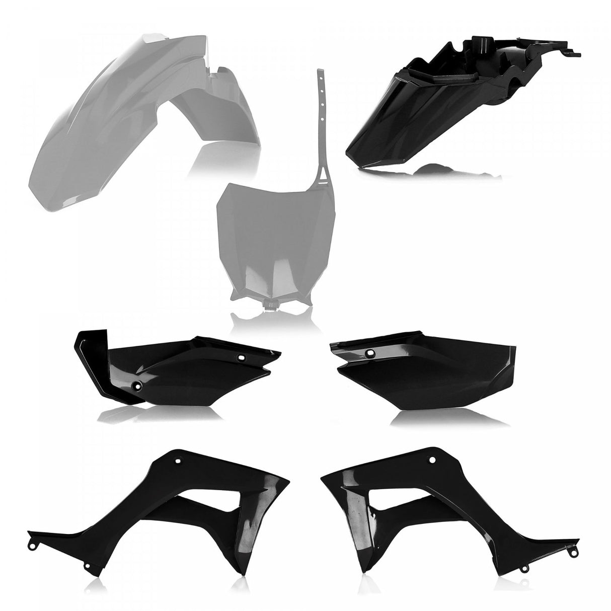 ACERBIS PLASTIC KIT HONDA CRF 110F 19-23 GREY BLACK