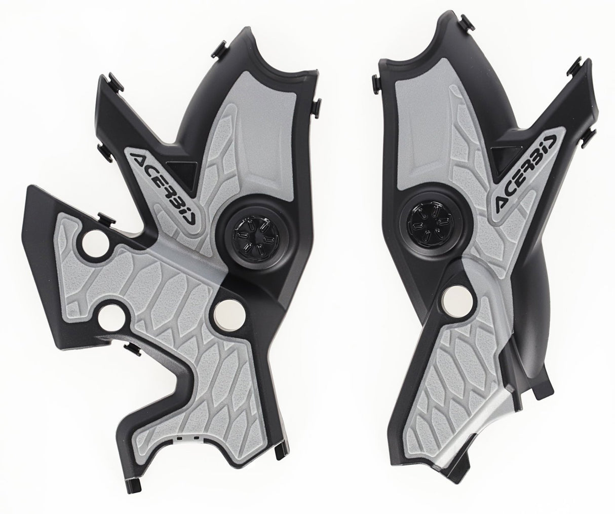 ACERBIS X-GRIP FRAME GUARDS T7 TENERE 700 19-23 BLK SILVER