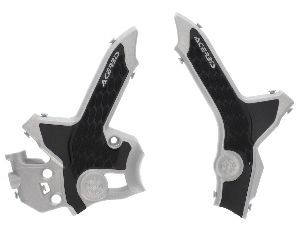 ACERBIS X-GRIP FRAME GUARDS HONDA CRF300L 21-23 SILVER-BLK