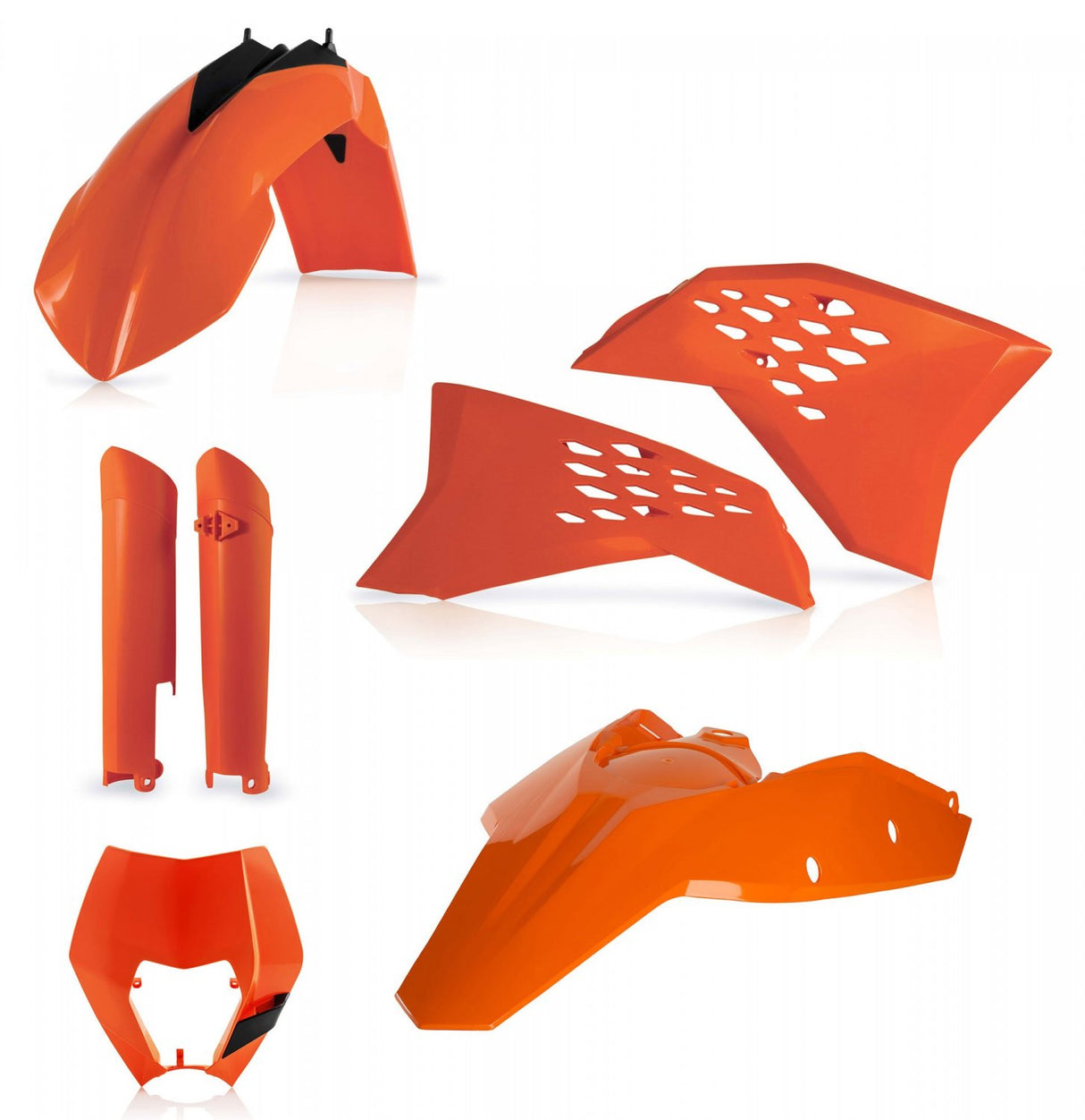 ACERBIS PLASTIC KIT KTM EXC EXCF 08-11 ORANGE
