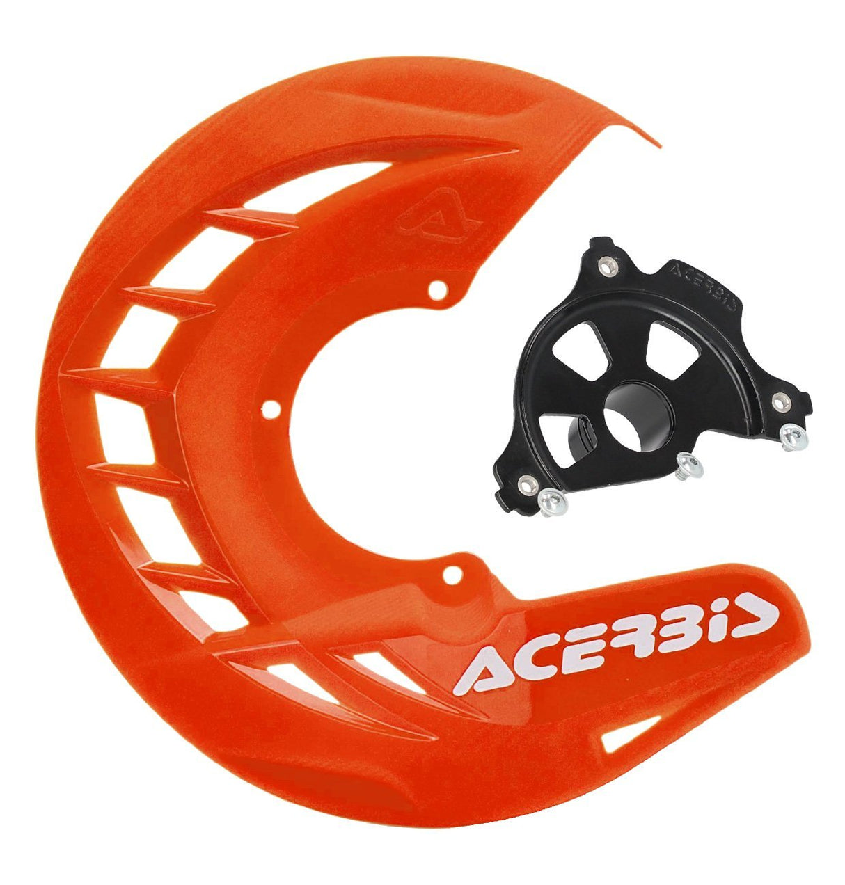 ACERBIS X-BRAKE DISC COVER & BLK MOUNT ORANGE SX SXF 04-14 EXC EXCF 04-15