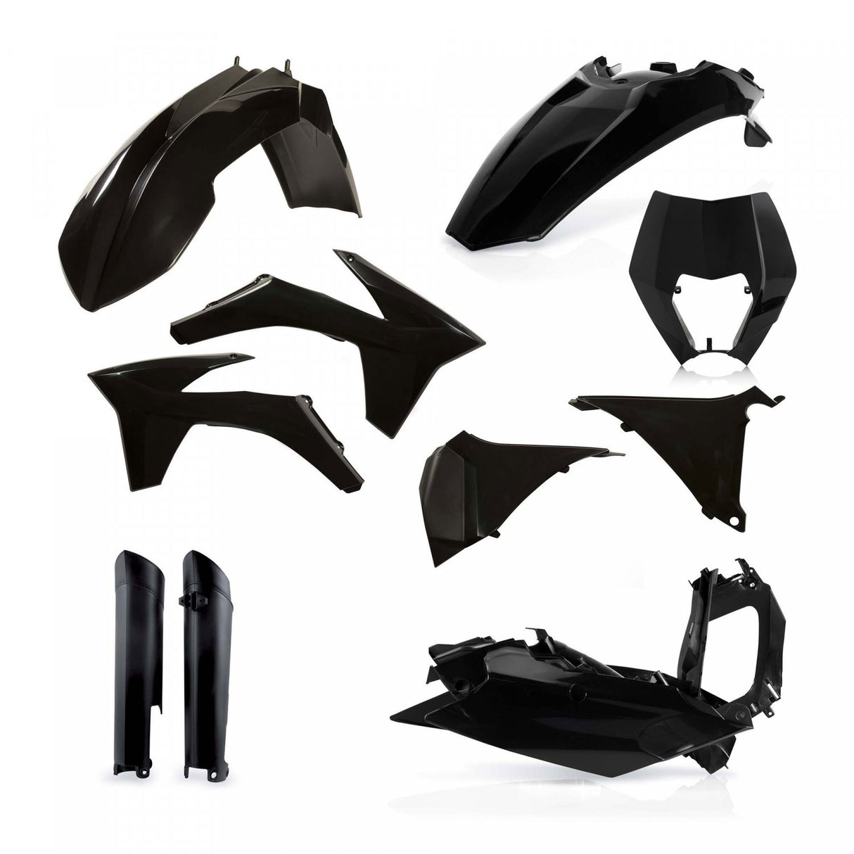 ACERBIS PLASTIC KIT KTM EXC EXCF 12-13 BLACK