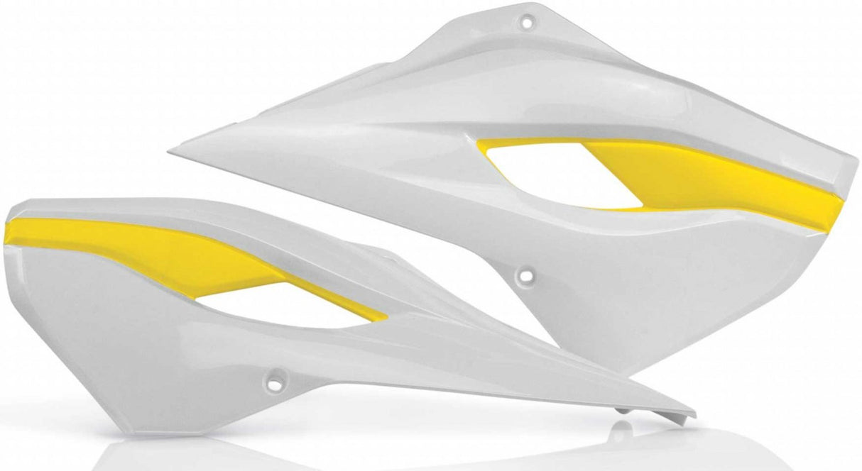 ACERBIS RADIATOR SHROUDS TC FC 14-15 TE FE 14-16 WHITE YELL