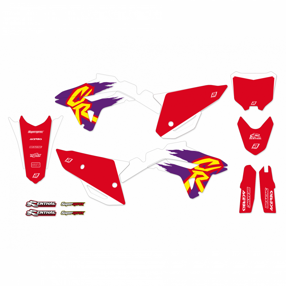 BLACKBIRD GRAPHICS KIT RETRO 95 HONDA CRF 250 22-23 450 21-23
