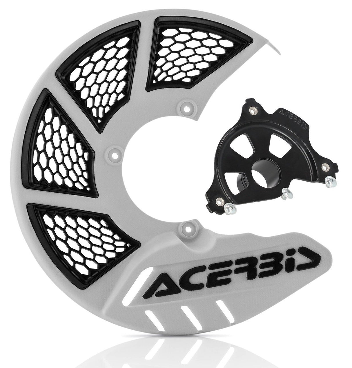 ACERBIS X-BRAKE 2.0 DISC COVER & BLK MOUNT WHITE BLACK YAMAHA YZ 04-23 YZF 04-1