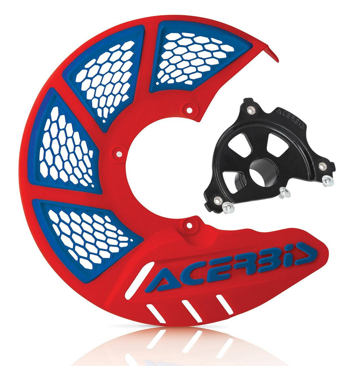 ACERBIS X-BRAKE 2.0 DISC COVER & BLK MOUNT RED BLUE BETA 13-23