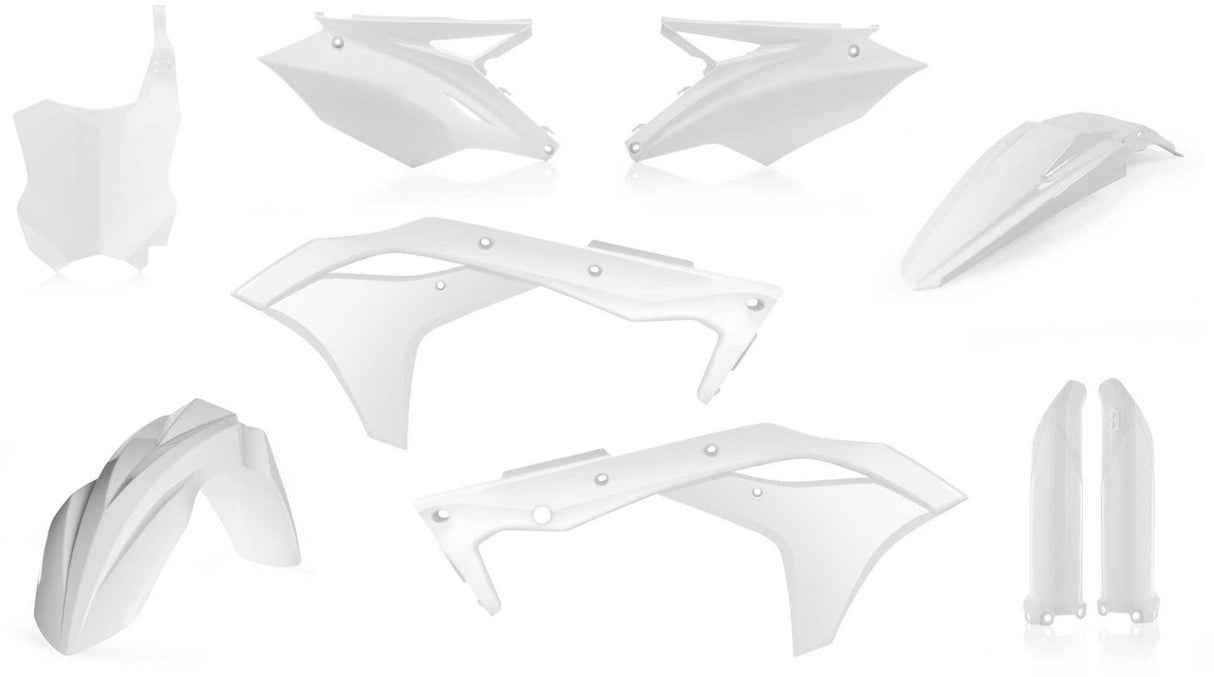 ACERBIS PLASTIC KIT KAWASAKI KXF 250 17-20 WHITE