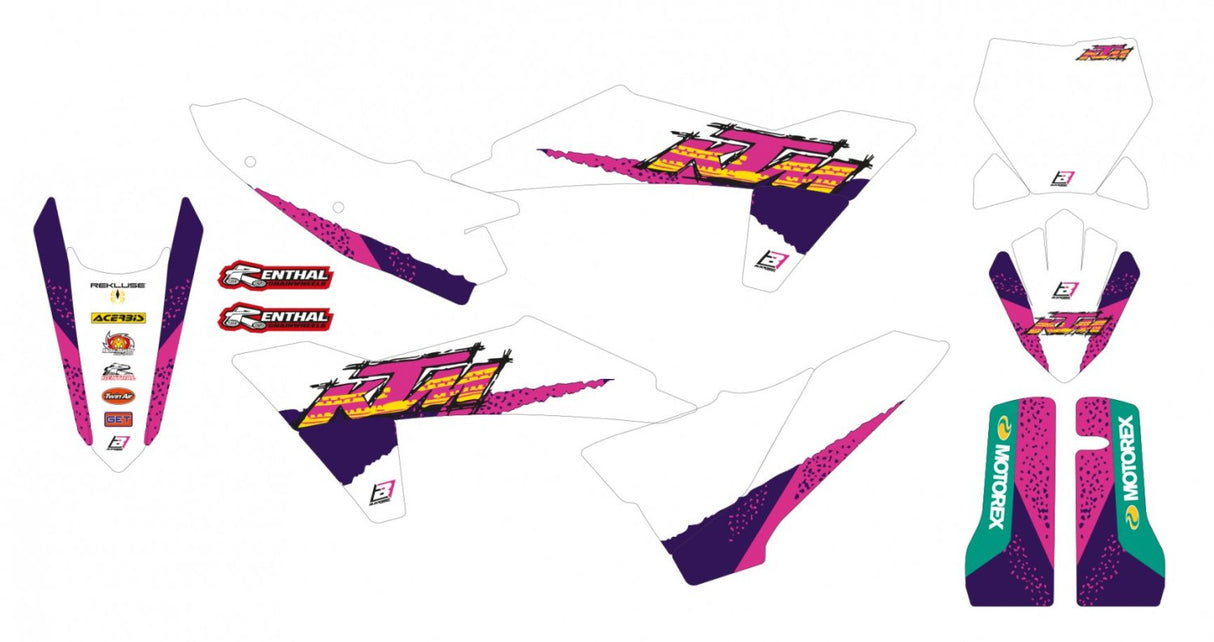BLACKBIRD GRAPHICS KIT RETRO KTM SX SXF 23