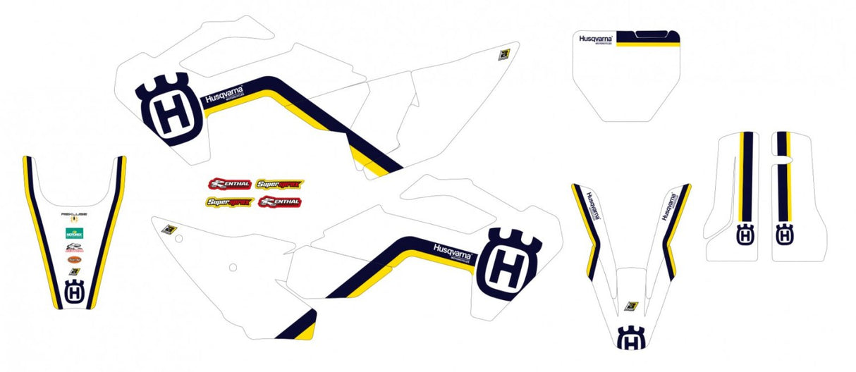 BLACKBIRD GRAPHICS KIT RETRO HUSQVARNA TC FC 23