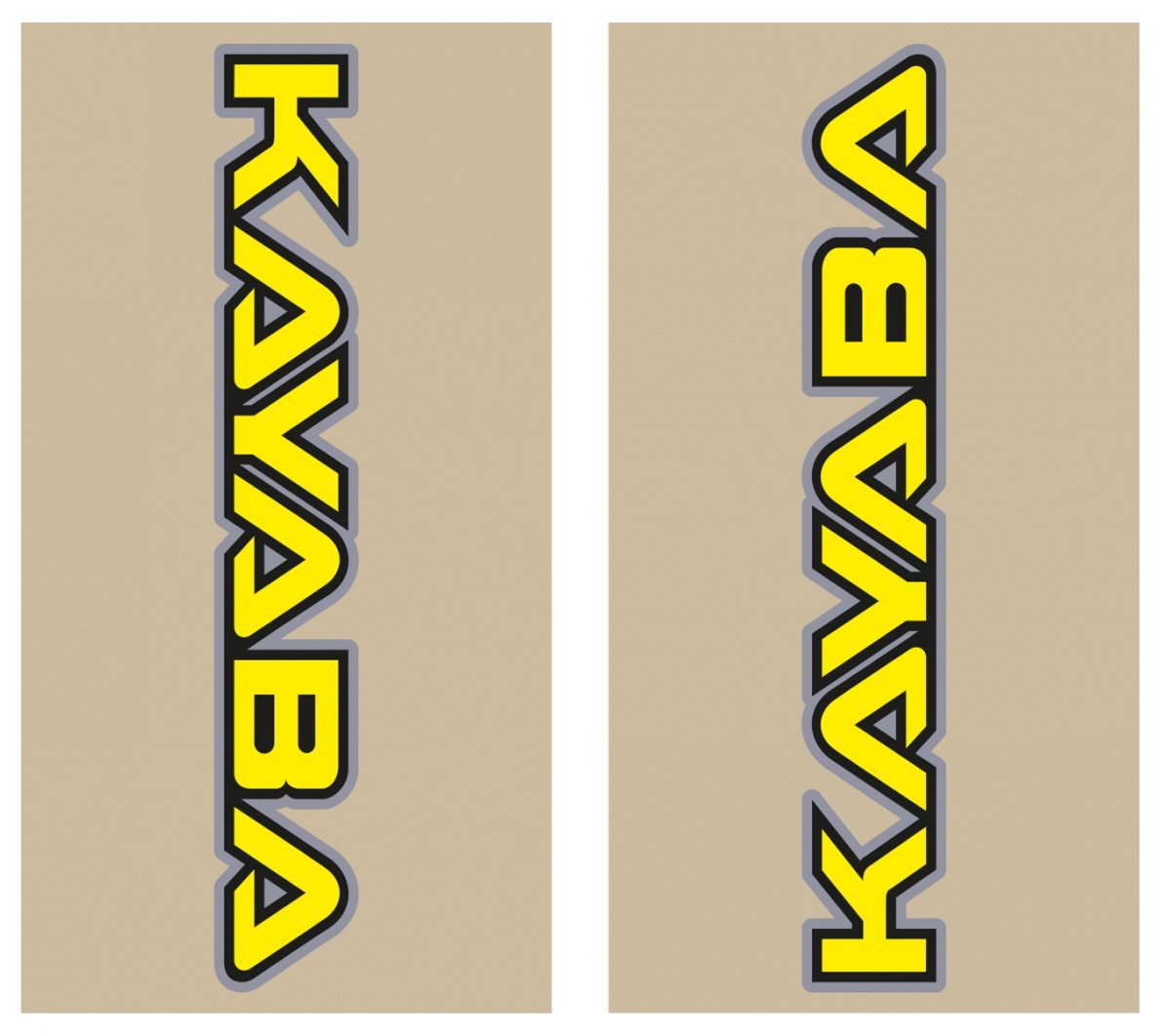 TECNOSEL DECALS FORK VINTAGE KAYABA CLEAR