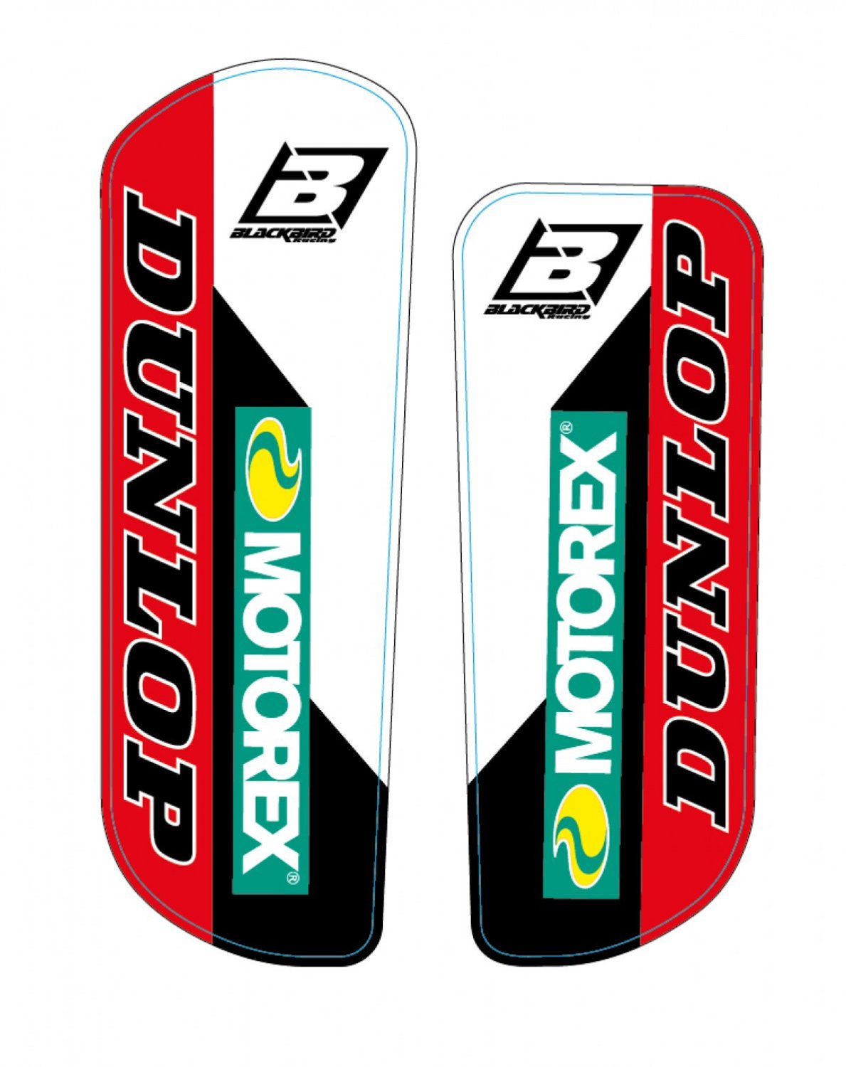 BLACKBIRD DECALS LOWER FORK D4 GAS GAS MC/EC 21-23