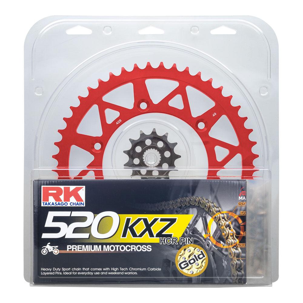 LITE PACK - RK CHAIN & SPROCKET KIT ORANGE 13/50 KTM 06-23