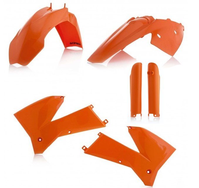 ACERBIS PLASTIC KIT FULL KTM EXC EXCF 05-07 ORANGE