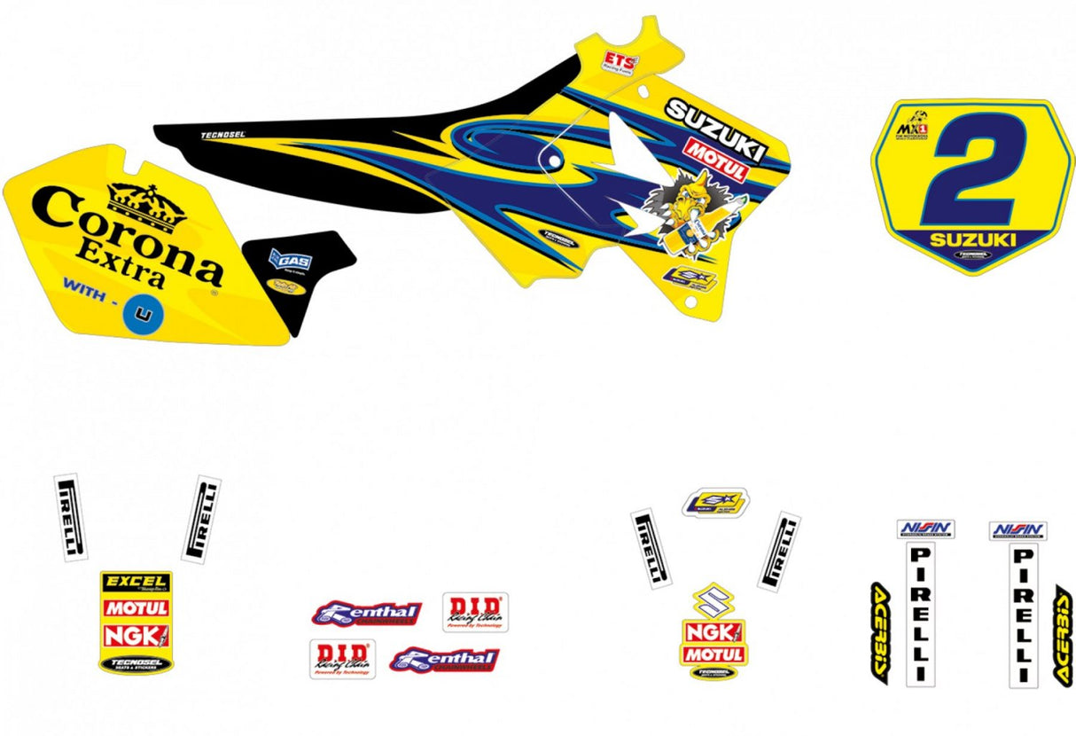 TECNOSEL DECALS REPLICA SUZUKI 01 RM 125 250 01-08